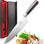 imarku Chef Knife - Pro Kitchen Knife 8 Inch Chefs knife High Carbon German Stainless Steel Sharp pa