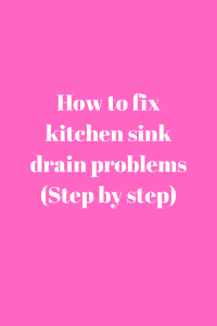 fix kitchen sink drain problems